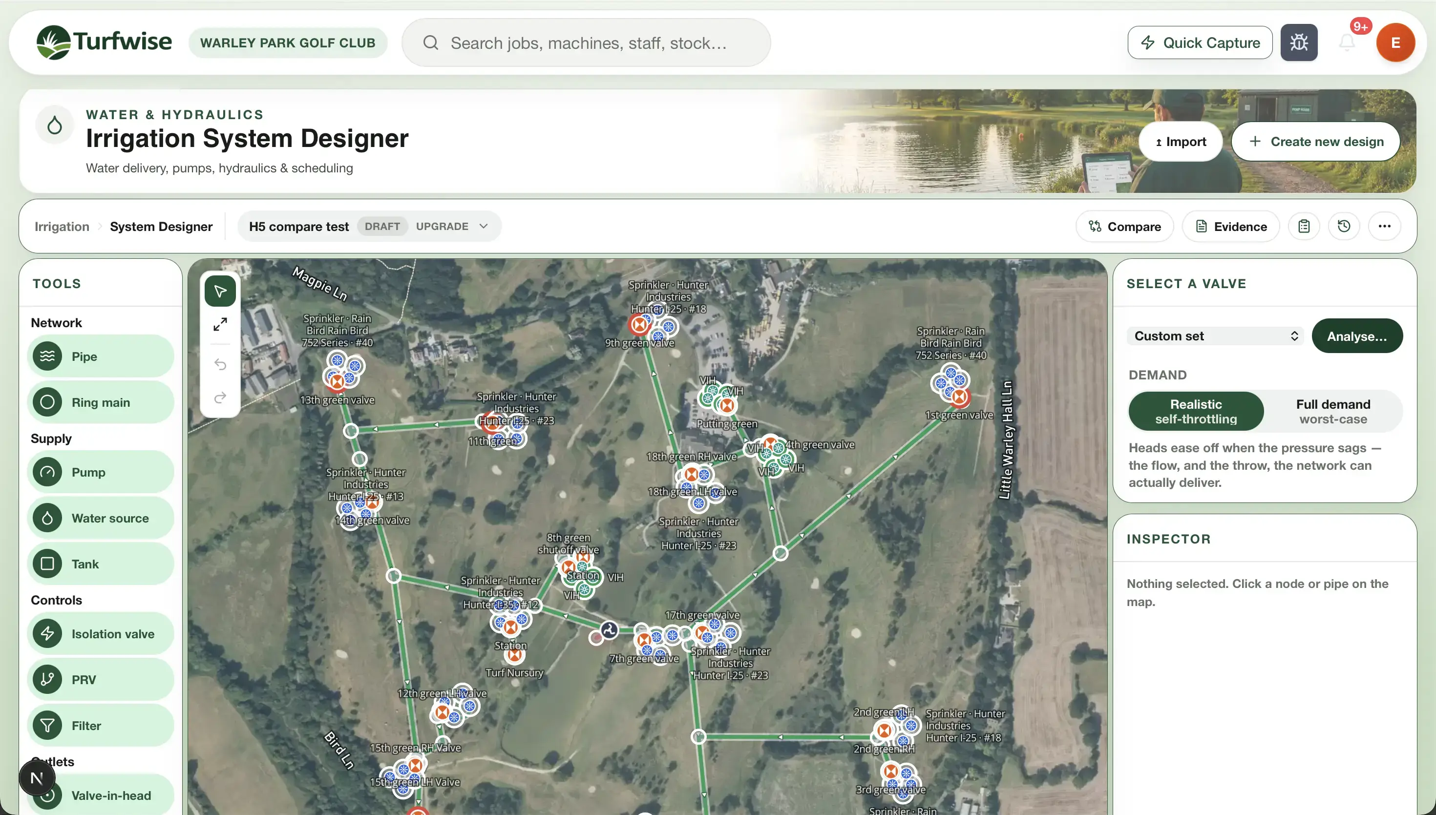 TurfWise Irrigation System Designer